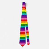 Rainbow Gay Pride LGBT Original 8 Streifen Flag Krawatte (Vorderseite)