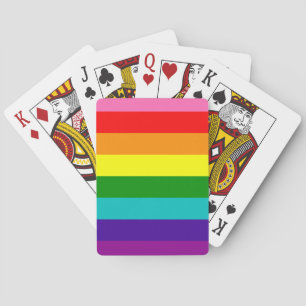 Rainbow Gay Pride LGBT Original 8 Streifen Flag Spielkarten