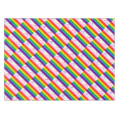 Rainbow Gay Pride LGBT Original 8 Streifen Flag Tischdecke (Vorderseite (Horizontal))