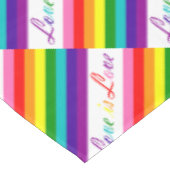 Rainbow Gay Pride LGBT Original 8 Streifen Flag Tischdecke (Schrägansicht)