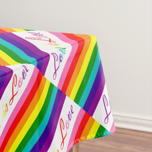 Rainbow Gay Pride LGBT Original 8 Streifen Flag Tischdecke (Beispiel)