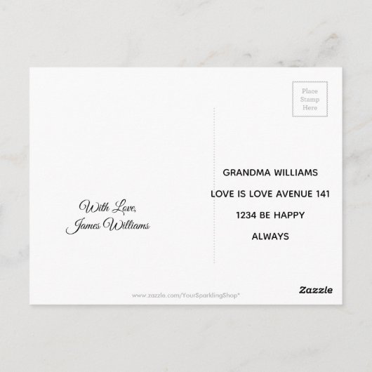 Rainbow Gay Pride LGBT Original 8 Streifen Postkarte (Rückseite)