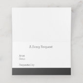 Rainbow Gay Pride Liebe Hearts Song Request Platzkarte (Innenseite Aufgefaltet)