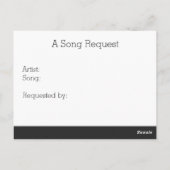 Rainbow Gay Pride Liebe Hearts Song Request Postkarte (Rückseite)