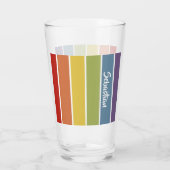 Rainbow-Gay Pride-Rainbow-Personalisiert Glas (Rückseite)