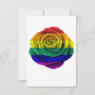 Rainbow Gay Pride Rose Flag