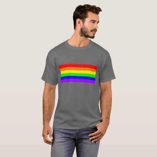 Rainbow Gay Pride T-Shirt (Vorne ganz)
