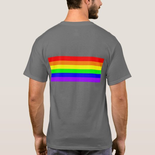 Rainbow Gay Pride T-Shirt (Rückseite)