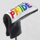 Rainbow Gay Proud Golf Head Cover von Pride Headcover (3/4 Vorderseite)