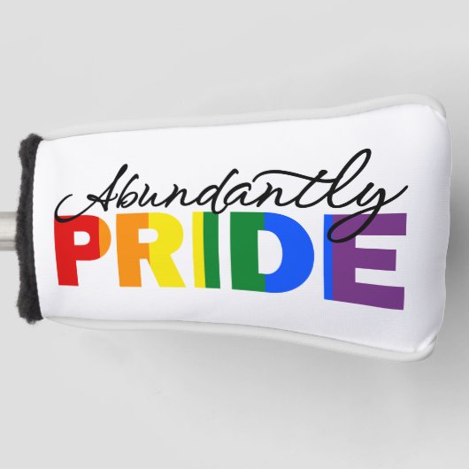Rainbow Gay Proud Golf Head Cover von Pride Headcover (Vorderseite)