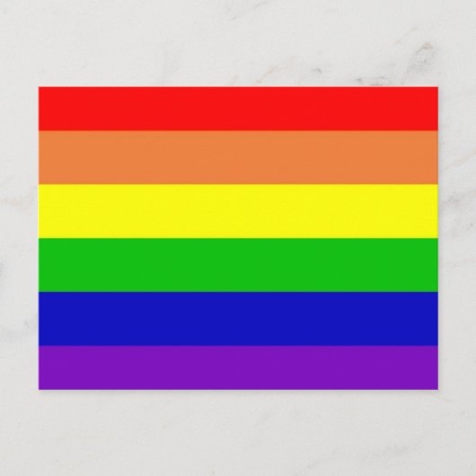 Rainbow Gay Rights Flag Postkarte (Vorderseite)
