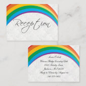Rainbow Gay Wedding - Empfang Begleitkarte (Vorne/Hinten)