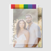 Rainbow Gay Wedding Text Template Pergament Einladungen (Versatz (Ehepaar))