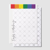 Rainbow Gay Wedding Text Template Pergament Einladungen (Versetzt (Einladung))
