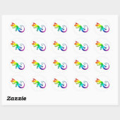 Rainbow Gecko Stickers (Blatt)