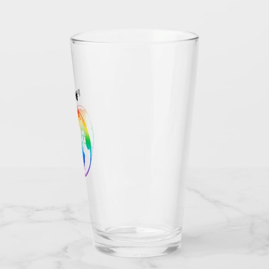 Rainbow-gefärbte Erde Glas (Links)