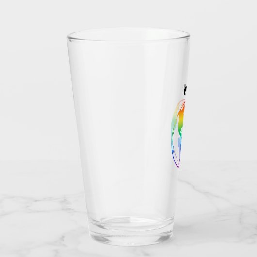 Rainbow-gefärbte Erde Glas (Rechts)