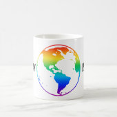 Rainbow-gefärbte Erde Kaffeetasse (Mittel)