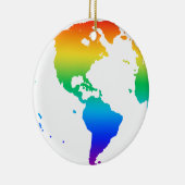 Rainbow-gefärbte Erde Keramik Ornament (Rechts)