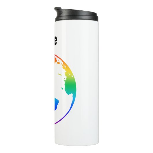 Rainbow-gefärbte Erde Thermosbecher (Nach rechts gedreht)