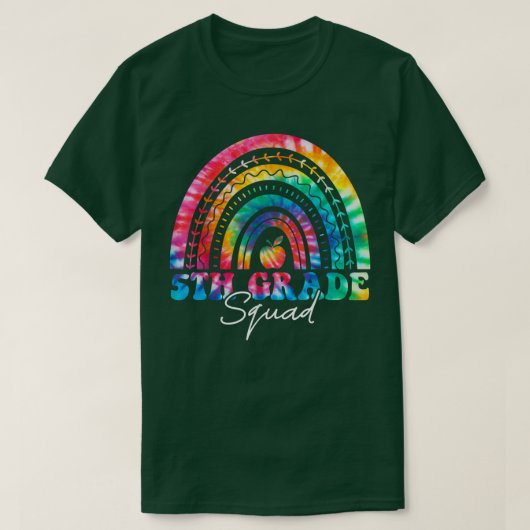 Rainbow-Gefärbte Krawatte 5. T-Shirt (Design vorne)