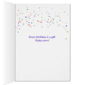 Rainbow Gefärbte Krawatte 65. Geburtstag (Innen (Rechts))