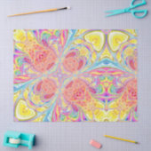 Rainbow-Gefärbte Krawatte Acrylic Fluid Pour-Blume Seidenpapier (Basteln)