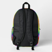 Rainbow-Gefärbte Krawatte Bedruckter Rucksack (Rückseite)
