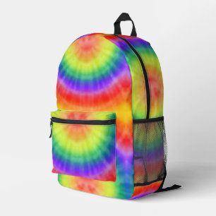 Rainbow-Gefärbte Krawatte Bedruckter Rucksack