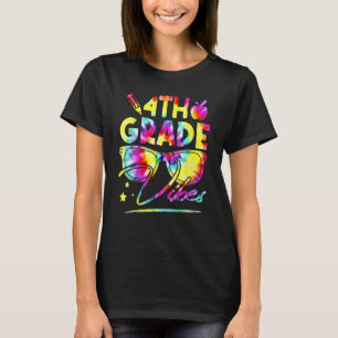 Rainbow Gefärbte Krawatte Brille 4. Klasse Vibes B T-Shirt