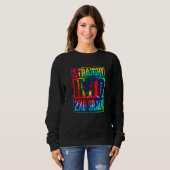 Rainbow-Gefärbte Krawatte direkt in 2. Klasse Sweatshirt (Vorne ganz)