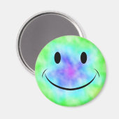 Rainbow Gefärbte Krawatte Face Magnet (Vorderseite/Rückseite)