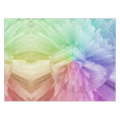 Rainbow Gefärbte Krawatte Feathers farbenfroh Tischdecke (Vorderseite (Horizontal))
