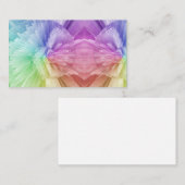 Rainbow Gefärbte Krawatte Feathers farbenfroh Visitenkarte (Vorne/Hinten)