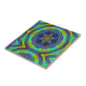 Rainbow-Gefärbte Krawatte Fliese (Seite)