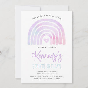 Rainbow Gefärbte Krawatte Geburtstagsparty Einladu Einladung