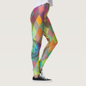 Rainbow Gefärbte Krawatte Harlequin Herringbone & Leggings (Rechts)