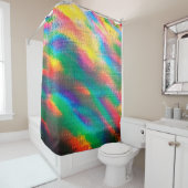 Rainbow Gefärbte Krawatte Hippy Boho Summer Beach Duschvorhang (Beispiel)