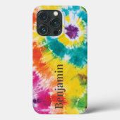 Rainbow Gefärbte Krawatte Individuelle Name Modern Case-Mate iPhone Hülle (Rückseite)