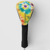 Rainbow Gefärbte Krawatte Individuelle Name Modern Golf Headcover (Vorderseite)