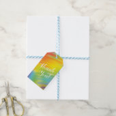 Rainbow Gefärbte Krawatte Kinderdusche Geschenkanhänger (Mit Garn)