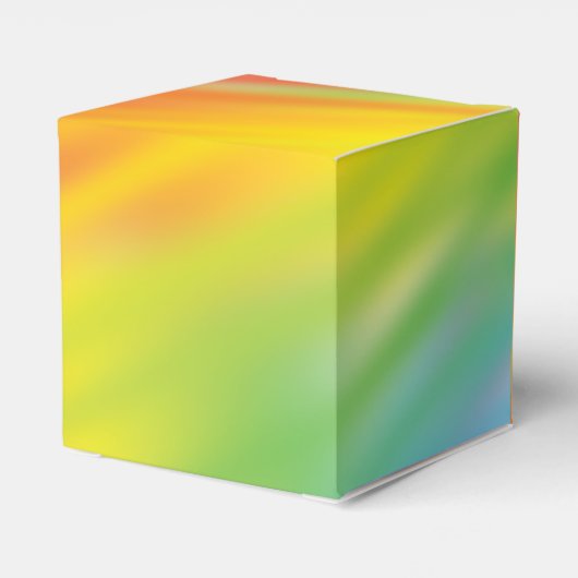 Rainbow Gefärbte Krawatte Kinderdusche Geschenkschachtel (Rückseite)