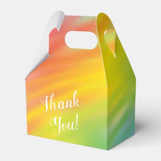 Rainbow Gefärbte Krawatte Kinderdusche Geschenkschachtel (Vorderseite)