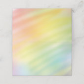 Rainbow Gefärbte Krawatte Kinderdusche Platzkarte (Außenseite Aufgefaltet)