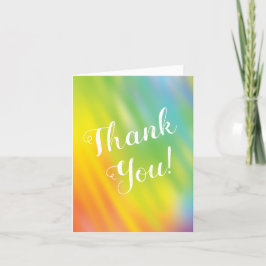 Rainbow Gefärbte Krawatte Kinderdusche Vielen Dank Dankeskarte