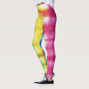 Rainbow-Gefärbte Krawatte Leggings