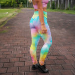 Rainbow-Gefärbte Krawatte Leggings<br><div class="desc">Design der Regenbogen-Gefärbte Krawatte Muster.</div>