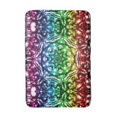 Rainbow Gefärbte Krawatte Mandala Star Badematte (Vorderseite Vertikal)