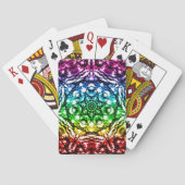 Rainbow Gefärbte Krawatte Mandala Star Spielkarten (Rückseite)