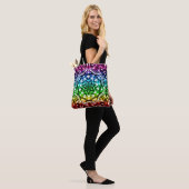 Rainbow Gefärbte Krawatte Mandala Star Tasche (Am Model)